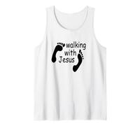 t-Shirt Walking with Jesus, Superhero God Love Débardeur