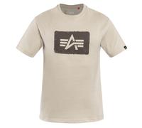 Alpha Industries Washed Out Logo T-Shirt pour homme Taille 3XL - Beige