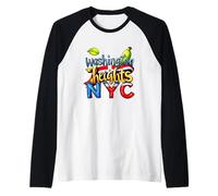 T-Shirt Washington Heights NYC - Dominican Pride Uptown NYC Manche Raglan