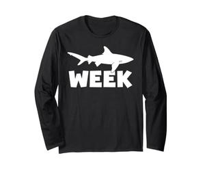 T-Shirt « Week of Shark Funny Sharks » Great Discovery Time Manche Longue