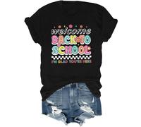 T-shirt « Welcome Back to School » « Welcome Back to School » « Welcome Back to School » pour enseignants, Noir , L