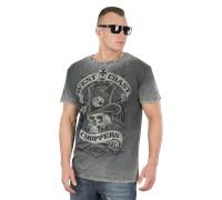 T-Shirt West Coast Choppers Cash Only Noir/GrisXL Noir,Gris