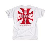 T-shirt West Coast Choppers og classique blanc/rouge West Coast Choppers
