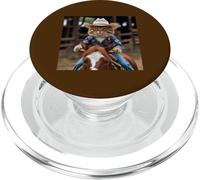 T-shirt western drôle avec chat Cowboy Kitty In The Corral PopSockets PopGrip pour MagSafe