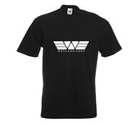 T-Shirt - Weyland Corporation Alien Vs. Prédateur - Noir - XL - imprimé avec Motif - été - Chemise Amusante - Sport - Loisirs