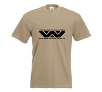 T-Shirt - Weyland - Yutani Corporation - Kaki - XXL - imprimé avec Motif - été - Chemise Amusante - Sport - Loisirs