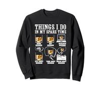 T-shirt Whiskey Bourbon Lover Ce que je fais pendant mon temps libre est drôle Sweatshirt