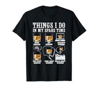 T-shirt Whiskey Bourbon Lover Ce que je fais pendant mon temps libre est drôle T-Shirt