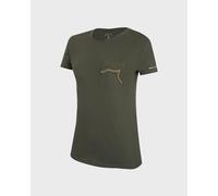 T-shirt Wild Country Session 3 manches courtes vert olive femme - S