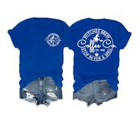 T-shirt « Witches Brew Coffee » - T-shirt d'Halloween pour femme - T-shirt « Witches Brew Coffee Stop in for A Spell », bleu marine, M