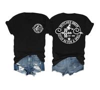T-shirt « Witches Brew Coffee » - T-shirt d'Halloween pour femme - T-shirt « Witches Brew Coffee Stop in for A Spell », Noir , XL