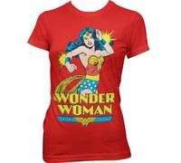 T-Shirt Wonder Femme Superhero Pull Femme Rouge Officiel Hybris