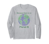 T-Shirt Word Cloud Art Parce qu'il n'y a Pas de planète B Manche Longue