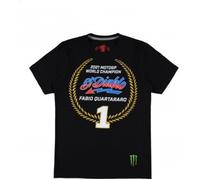 T-shirt - Yamaha - Fabio Quartararo - Champion du Monde MotoGP - 100% Coton - Manches Courtes S