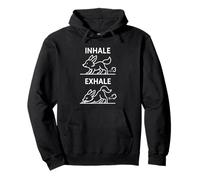 T-Shirt Yoga Drôle Inhale Exhale Animal Méditation Renard Sweat à Capuche