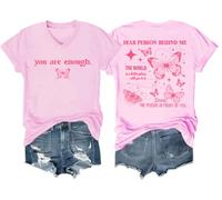 T-shirt « You are Enough » Dear Person Behind Me, Rose-VT-1, 3XL