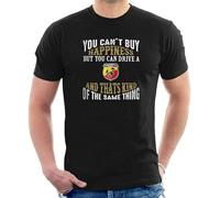 T-Shirt You Can’T Buy Happiness But You Can Drive A Adult Kids Size D68 Black