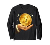 T-Shirt Z Coin Crypto Design Crypto pour l'amour de la Monnaie numérique Manche Longue