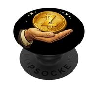 T-Shirt Z Coin Crypto Design Crypto pour l'amour de la Monnaie numérique PopSockets PopGrip Adhésif