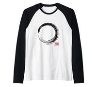 T-Shirt Zen Enso Circle Calligraphy Manche Raglan