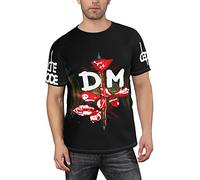 T-shirts 3D drôles Depeche Mode Band Novelty T-Shirts Streetwear, Noir , M