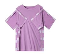 T-Shirts à Manches Courtes Femme d'allaitement Tee Shirt Allaitement Hôpital Post-Chirurgie pour Fractures T Shirt Oversize Femme Col Rond Tee Shirt Femme Grande Taille Tshirt Femme Haut Femme