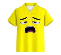 T-Shirts à Manches Courtes GarçOn - à Boutons col Officier pour garçons et Filles T-Shirt décontracté d'été Style Gentleman pour Adolescents et Enfants