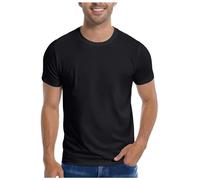 T-Shirts à Manches Courtes Homme Col Rond- T Shirt Sport Ete Décontracté Couleur Unie Classiques Simple Top Comfortable Léger Et Doux De Tous Les Jours Passe-Partout Ample Fitness Haut