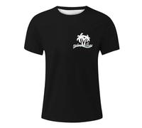 T-Shirts à Manches Courtes Homme Col Rond- T Shirt Sport Imprimé Cocotier D'été Décontracté Comfortable Top Ample Doux Classiques Chic De Tous Les Jours Passe-Partout Plage Vacances Haut