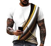 T-Shirts à Manches Courtes Homme Col Rond Tshirt Été Manches Courtes Sportswear, Amazon Mon Compte - Travail Running Leger T Shirt Sport Pas Cher Blouse Top(Orange,S)