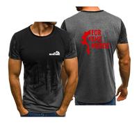 T-Shirts à Manches Courtes Homme for The HOR-DE, Classiques T Shirt All-Match Respirant, Décontractés Mode Tops Tees(Gray,L)