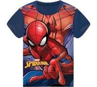 T-Shirts à Manches Courtes Spiderman Marvel - Garçon Coton DébardeurSpiderman Marvel (FR/ES, Âge, 6 Ans, Taille Normale, Marine-P)
