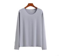 T-shirts à manches longues sans couture pour homme conçus pour un confort et un style quotidiens (L gris)