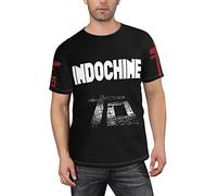 T-shirts amusants 3D Indochine Central Tour 2021, Noir , XL