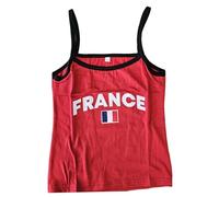 T-shirts bébé pour femmes Hauts Brésil Crop Top T-shirts graphiques pour femmes années 90 t-shirts streetwear, rouge, L