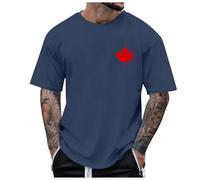 T-shirts canadiens pour hommes 2025 pour sortir, hauts décontractés d'été Canada 51e État, coupe ample, tendance, graphique, été, tendance, T-shirts mignons, le Canada n'est pas à vendre, bleu marine