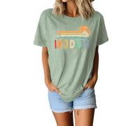 T-shirts chrétiens pour femmes - Chemises de Pâques « A Lot Can Happen in Three Days » - T-shirt à manches courtes, vert, XX-Large