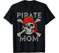 T-Shirts Classique T-Shirt De Sport Respirant Tee Shirt pour Running Fitness Gym Maman Pirate - Maman Crâne d'halloween Jolly Roger Et Os Croisés XL