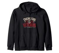 T-Shirts d'allaitement patriotiques Taking Care of Veterans Hospice Nurse Sweat à Capuche