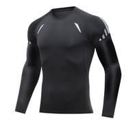 T-shirts de compression à manches longues pour homme - Séchage rapide - Pour la gym, la course à pied, le fitness, l'entraînement,T-Shirts Manches Longues Homme Compression Running Maillot Sport Top