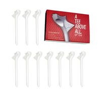 T-shirts de golf de la trajectoire de vol | Entretien efficace du fairway 3-1 / 4 pouces 10 pièces par tee-shirt | Qualité durable, stabilité réduit le support de balle de frottement accessoires de