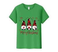 T-shirts de Noël pour femme, chemise de Noël col de Père Noël, t-shirt à manches longues, motif Père Noël, amour du Père Noël, sweat-shirt de Noël, vert, L