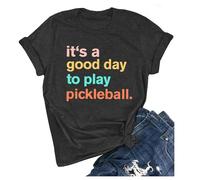 T-Shirts De Sport Femme Chemises de pour Femmes,C'est Une Bonne journée pour Jouer au,t-Shirt Joueur(Black,M)