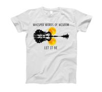 T-Shirts De Sport pour Hommes Moderne Chemise D'Entraînement Murmure des Mots De Sagesse Que Ce Soit Guitar Lake Shadow Respirant T-Shirt Homme pour Course Séchage Rapide Gym L