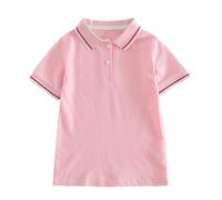 T-shirts décontractés à manches courtes pour enfants garçons 2025 en coton Sports d'été amples T-shirts mignons T-shirts tendance pour la plage T-shirts pour garçons enfants, rose, 13-14 ans