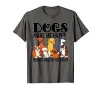 T-shirts Dogs Make Me Happy... Humans Make My Head Hurt T-Shirt