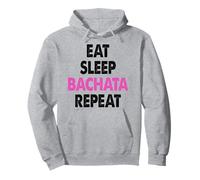 T-Shirts drôles de Danse Salsa pour Femmes Eat Sleep Bachata Repeat Sweat à Capuche