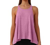 T-Shirts Et Tops de Sport Femme sans Manches Debardeur Running Ample Couleur Unie De D'Entraînement Musculaire La Course à Pied Tank Top Casual Classique Confortables Regular Fit Haut
