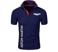T-Shirts et Tops de Sport Homme A.s.t.o.n M.a.r.ti.n, Po.lo T-Shirt All-Match Respirant, Tee-Shirt avec Imprimé Été pour Street Casual, raccord(Dark Blue,XL)