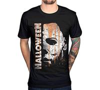 T Shirts Fashion Men's Halloween Mask and Drips T-Shirt Movie Film Michael Myers Jamie Lee Curtis Black L